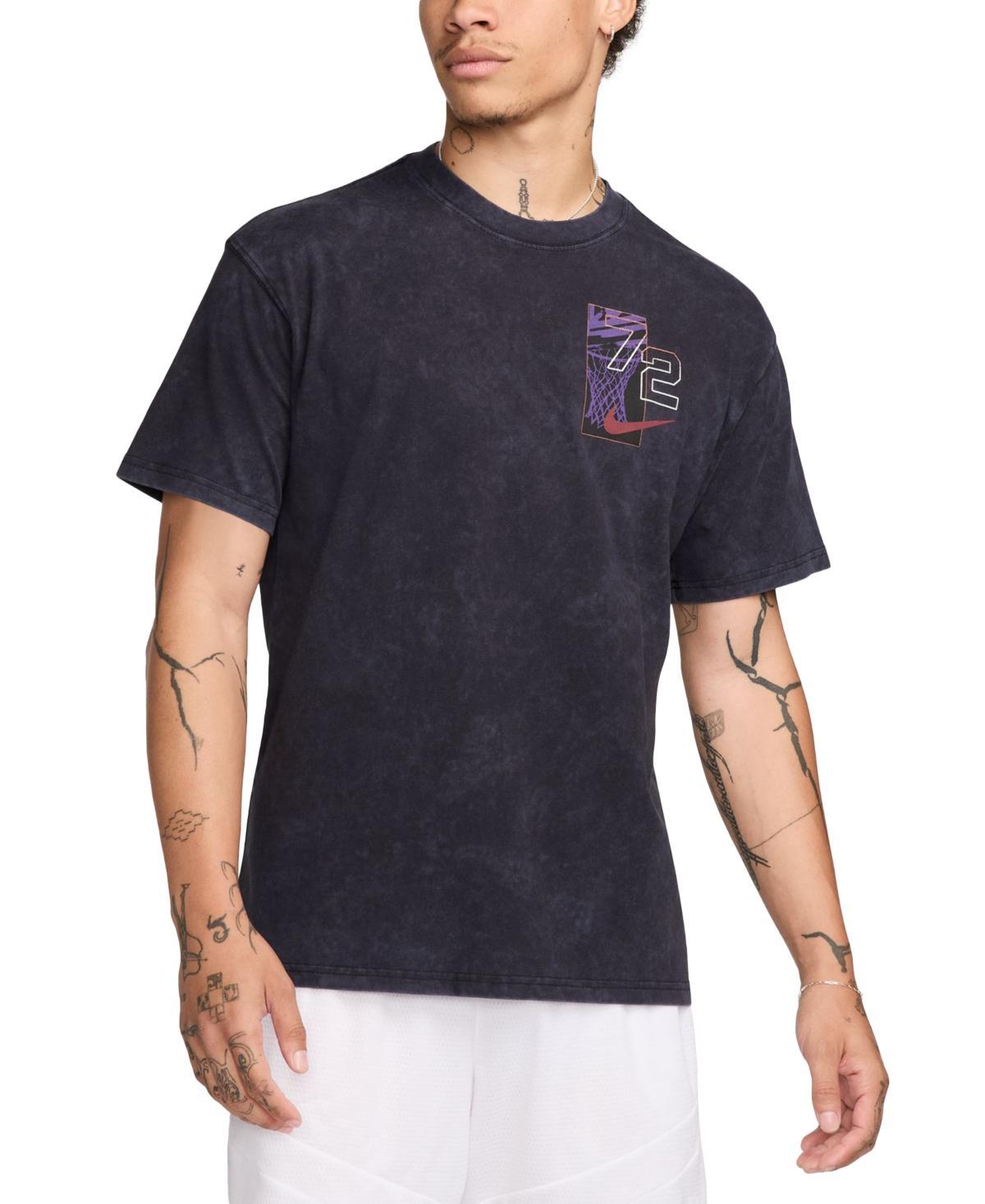 NIKE Men's Max90 Basketball Short Sleeve Logo Graphic T-shirt In Black/multi Product Image