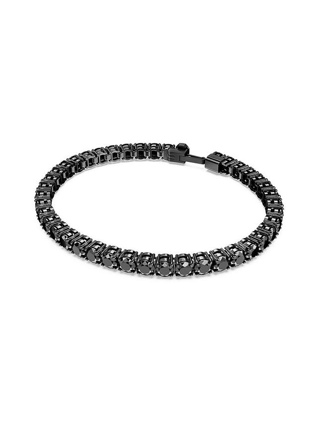 Womens Matrix Ruthenium-Plated & Round-Cut Crystal Tennis Bracelet Product Image