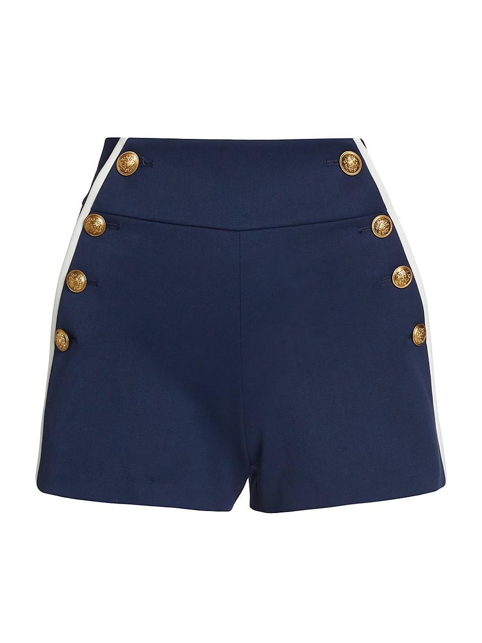 Womens Narin High-Waist Buttoned Shorts product image