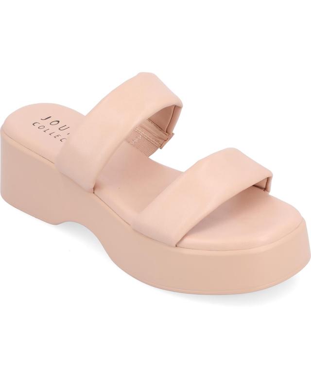 Journee Collection Veradie Tru Comfort Foam Womens Slide Platform Sandals Product Image