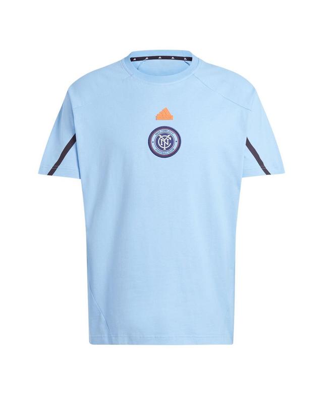 Mens adidas Sky Blue New York City FC 2024 Travel Raglan T-Shirt Product Image