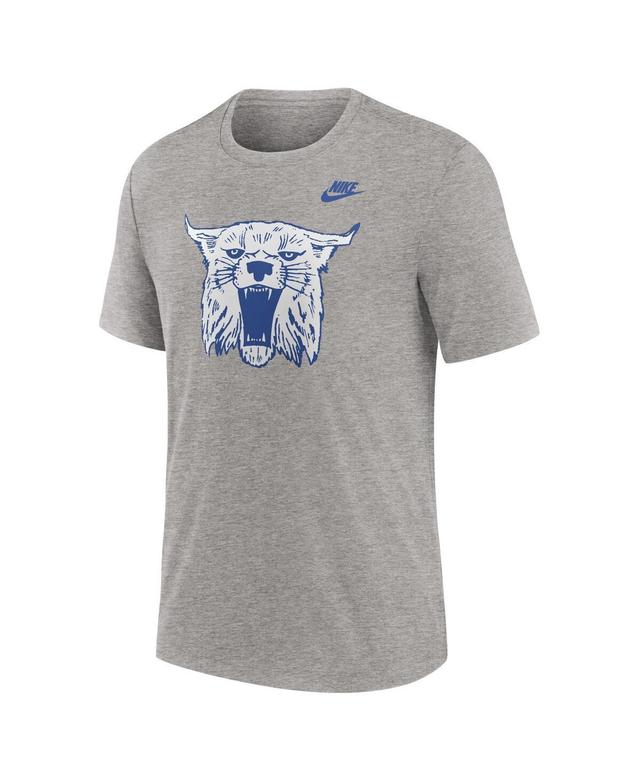 NIKE Men's Heather Gray Kentucky Wildcats Blitz Evergreen Legacy Primary Tri-blend T-shirt Product Image