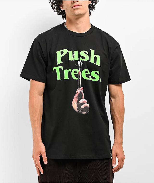 Push Trees Sparked Black T-Shirt Product Image