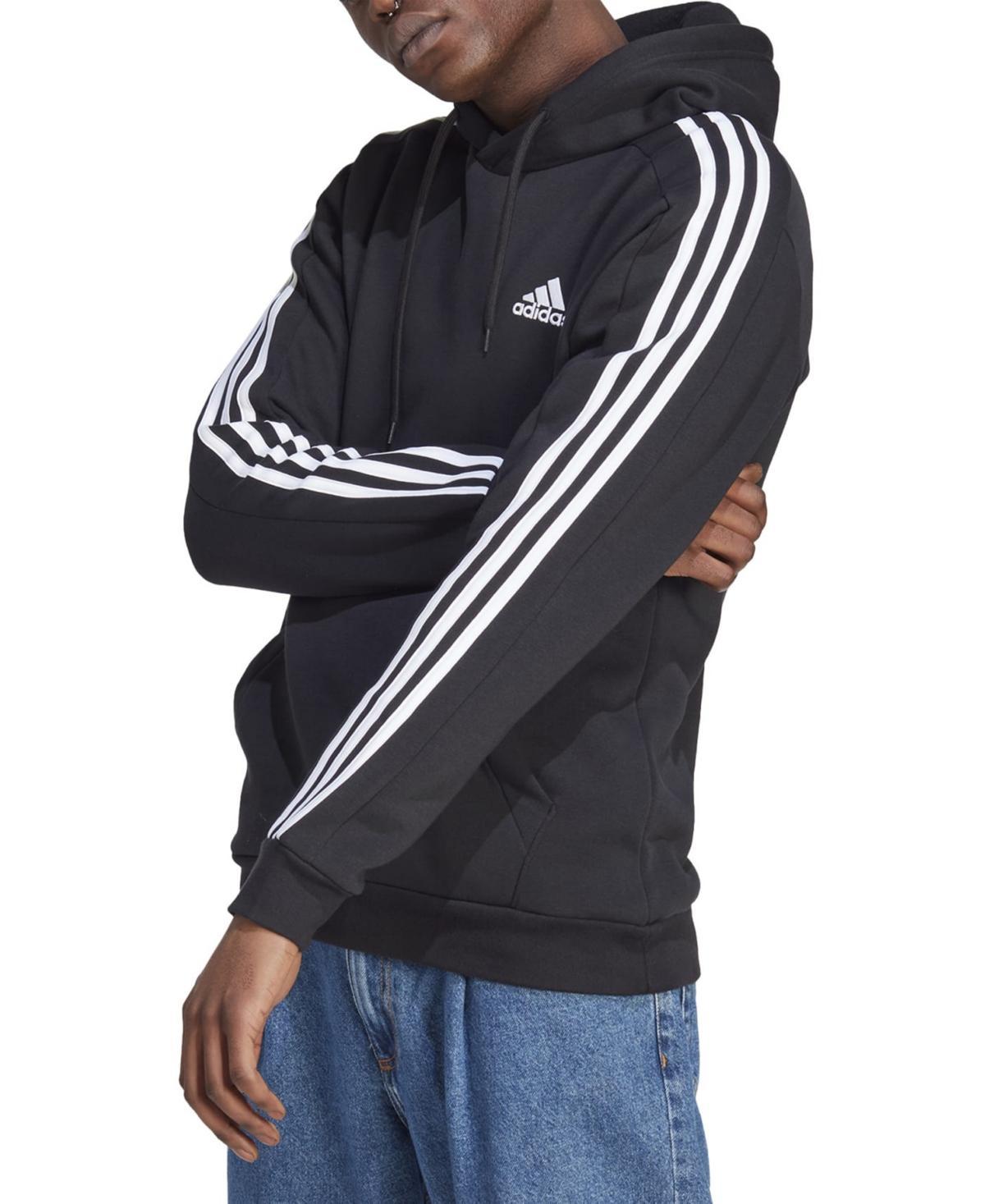 Mens adidas Essentials Fleece 3-Stripes Hoodie Product Image