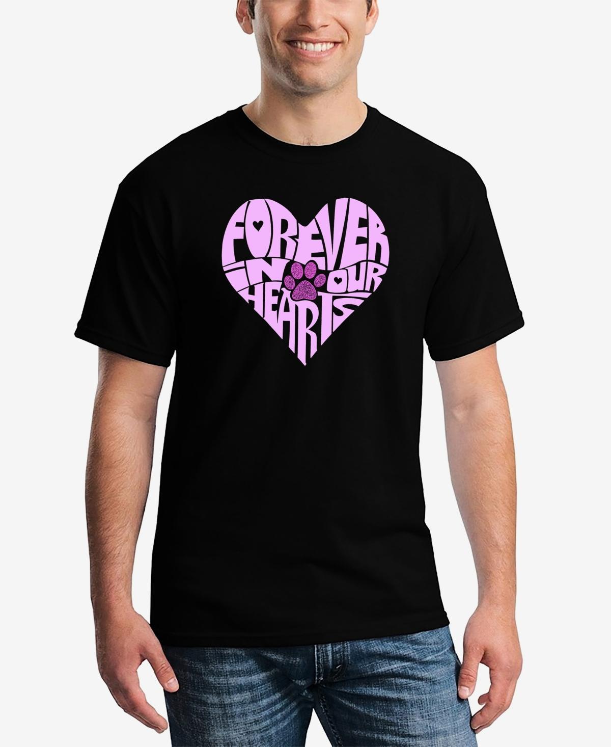 La Pop Art Forever In Our Hearts - Mens Word Art T-Shirt Product Image