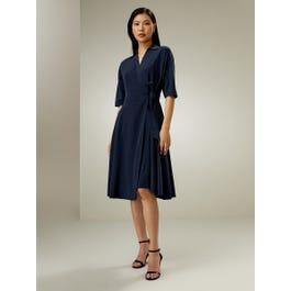 Front Tie Wrap Dress Product Image