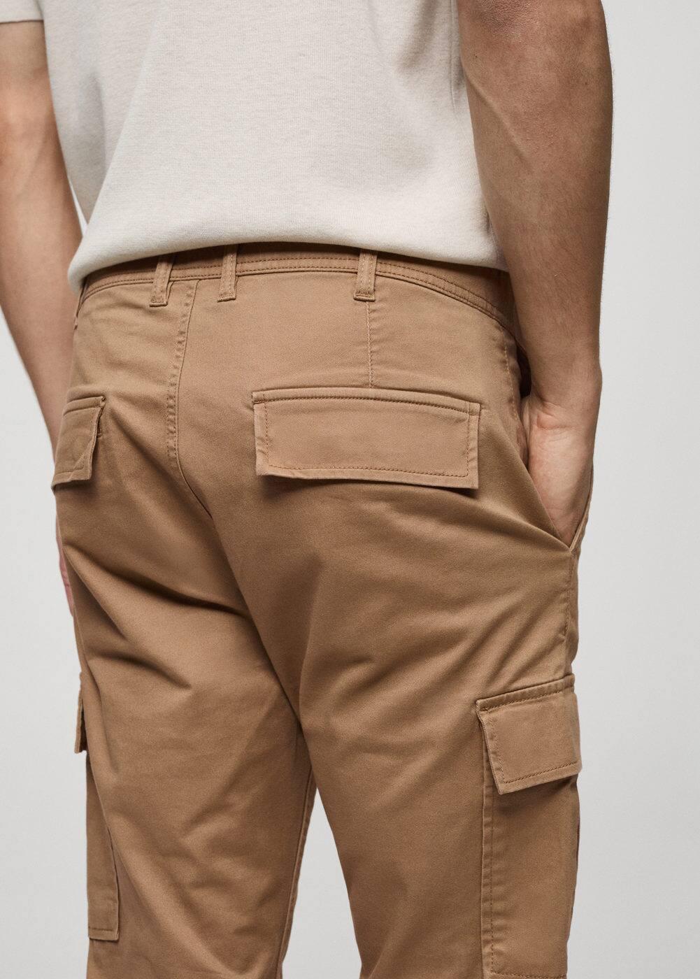 MANGO MAN - Slim-fit cotton cargo pants beigeMen Product Image