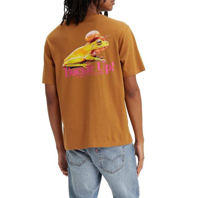 Mens Levis Relaxed-Fit Tee Orange Product Image