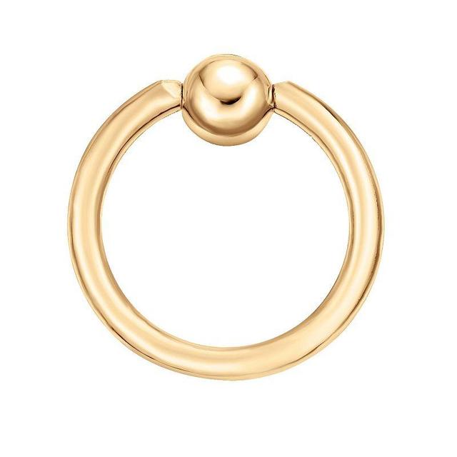 Lila Moon 14k Gold Captive Bead Hoop Ring, Womens Product Image