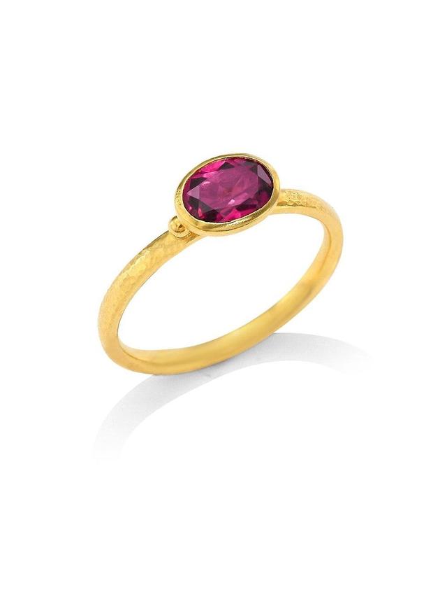 Womens Delicate Hue Pink Tourmaline Stacking Ring Product Image