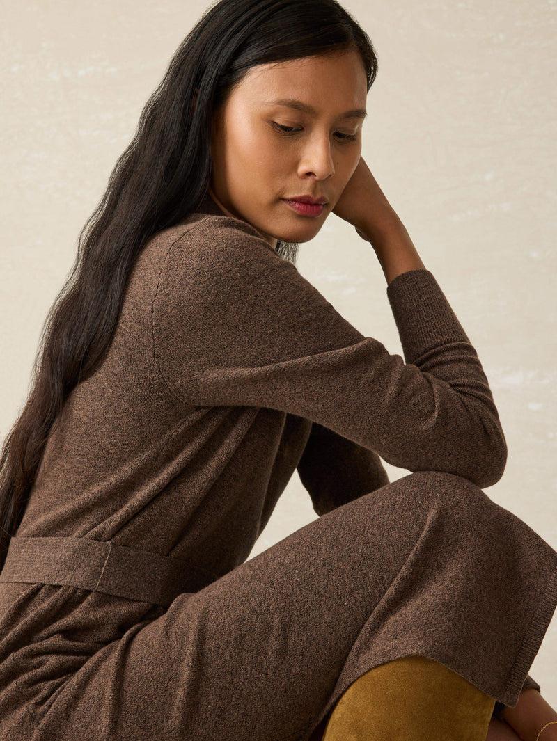 Jackson Sweater Dress - Mocha Heather Product Image