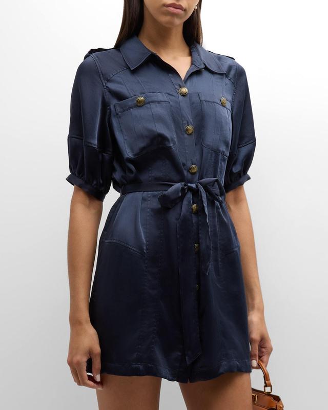 Womens Murphy Satin Shirtdress Product Image