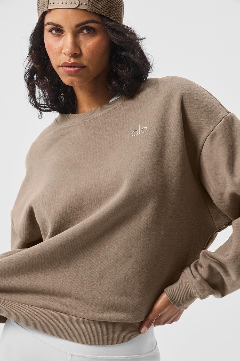 Accolade Crew Neck Pullover - Gravel Female Product Image