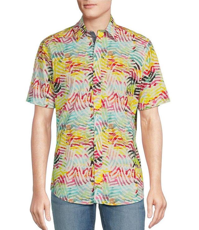 Cremieux Short Sleeve Multi Print Shirt Product Image