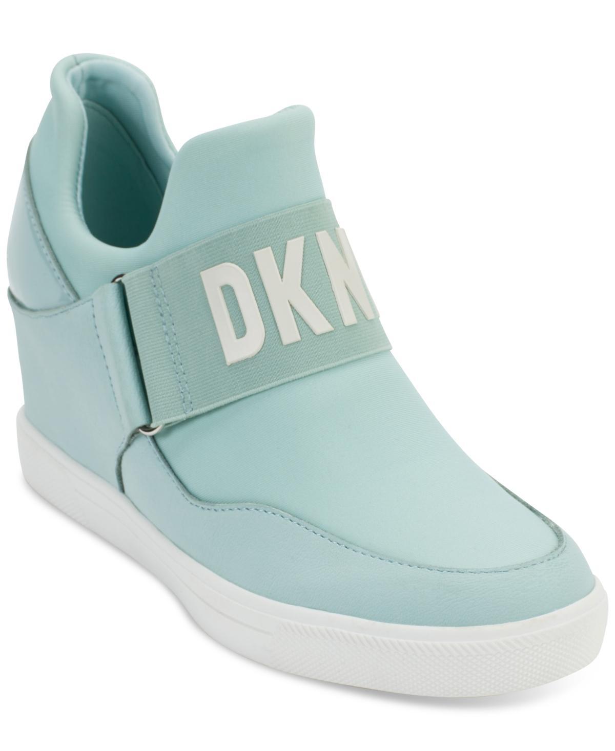 Dkny Womens Cosmos Slip-On Logo Wedge Sneakers Product Image