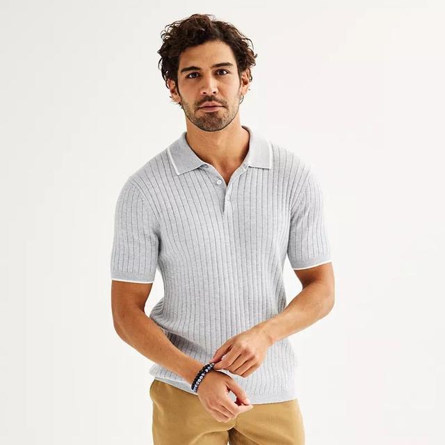 Mens Sonoma Goods For Life Tipped Sweater Polo Product Image