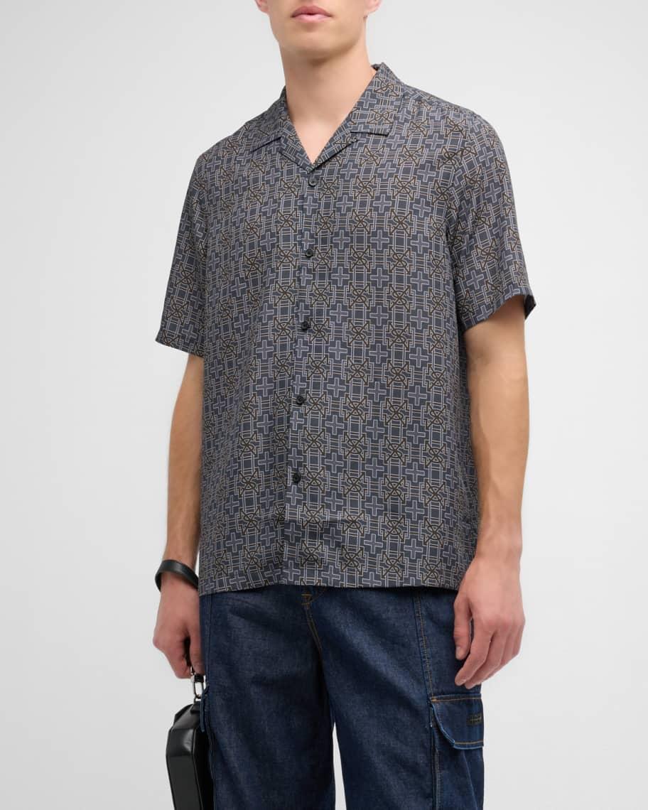 Mens Plus Print Short-Sleeve Shirt Product Image