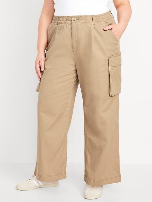 Extra High-Waisted Super Wide-Leg Cargo Pants Product Image