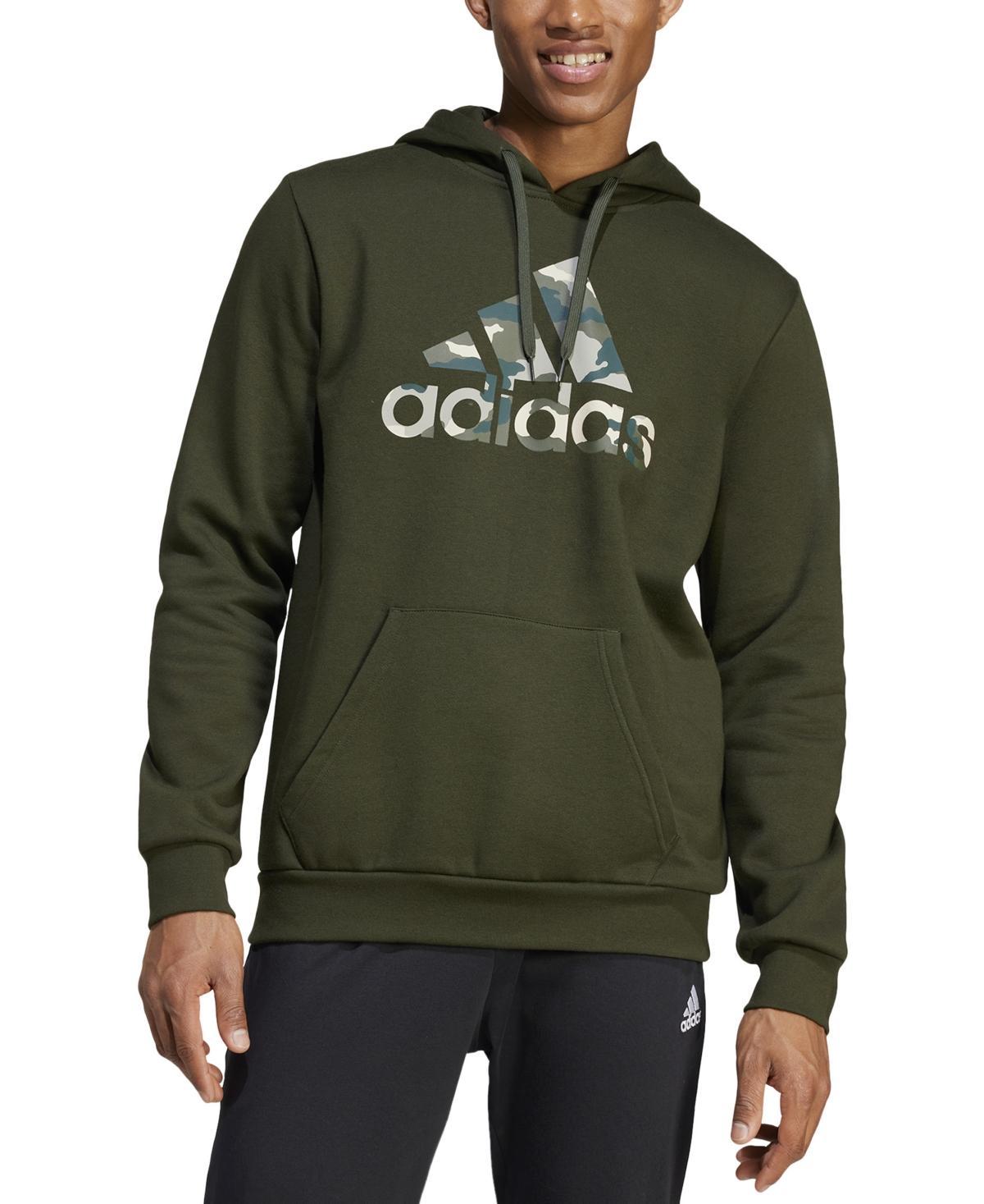 adidas Mens Camo Logo Badge of Sport Hoodie Product Image