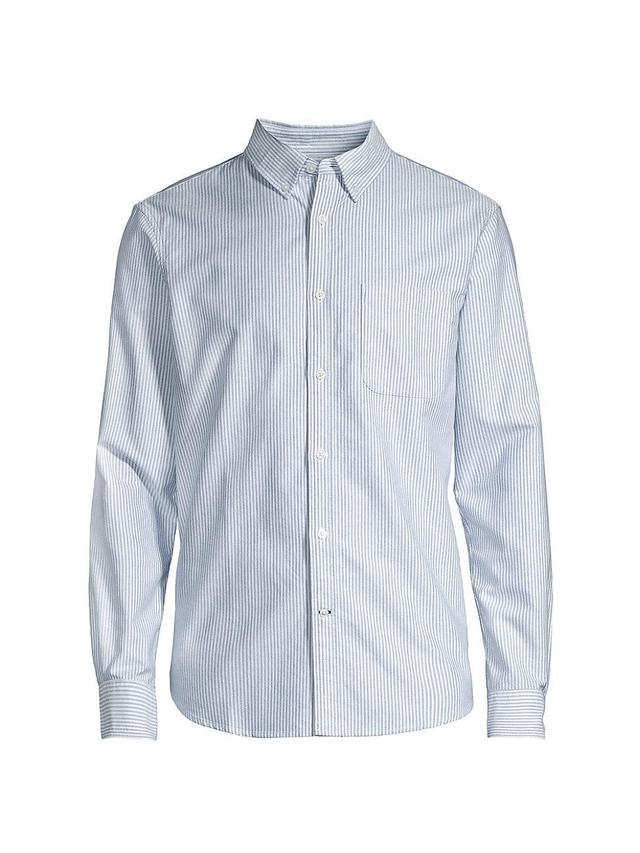 Mens Striped Slim-Fit Oxford Shirt Product Image