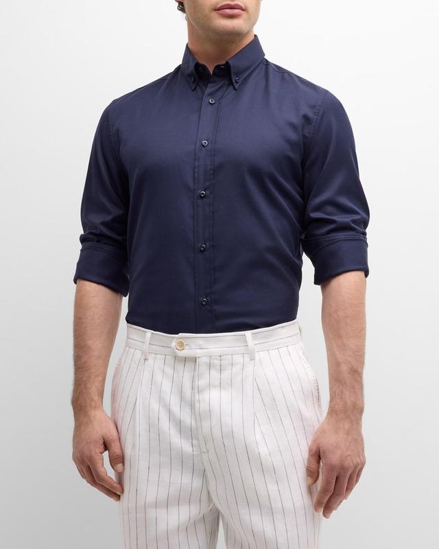 Mens Easy Fit Cotton Sport Shirt Product Image