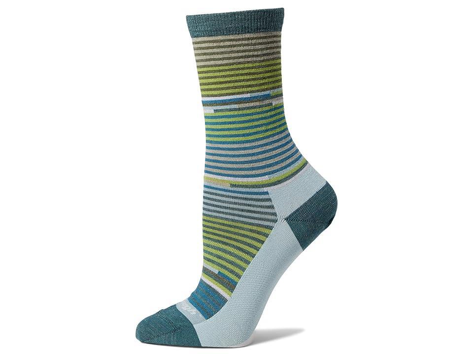 Darn Tough Vermont Pixie Crew Light (Teal) Women's Crew Cut Socks Shoes Product Image