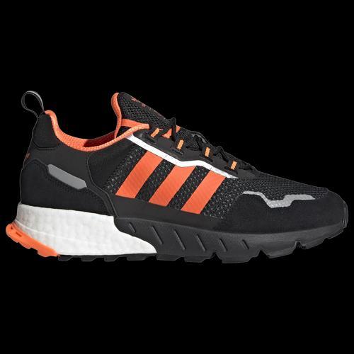 adidas Originals Mens ZX 1K Boost - Running Shoes Core Black/Solar Orange Product Image