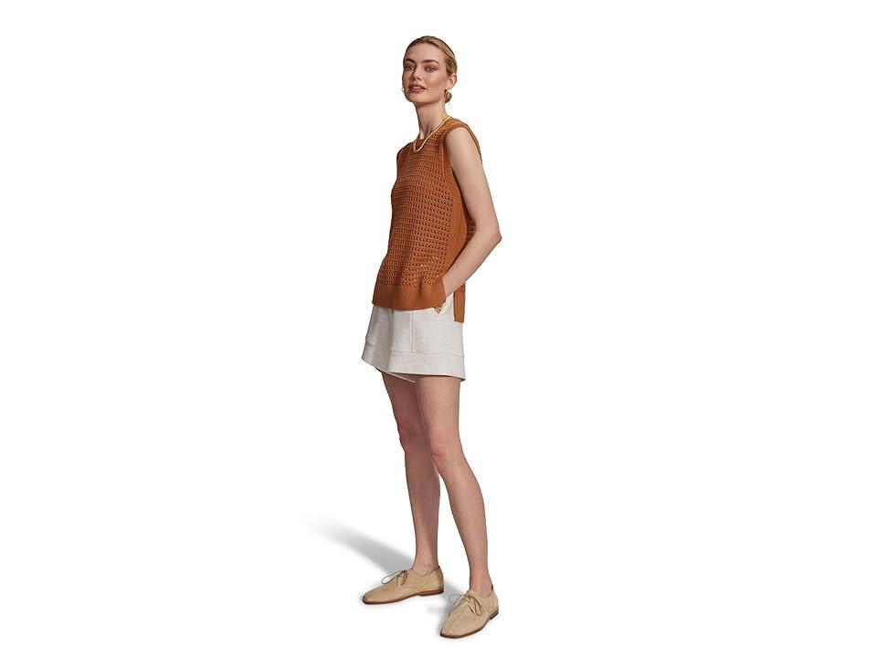 Varley Darin Longline Knit Tank (Almond) Women's Clothing Product Image