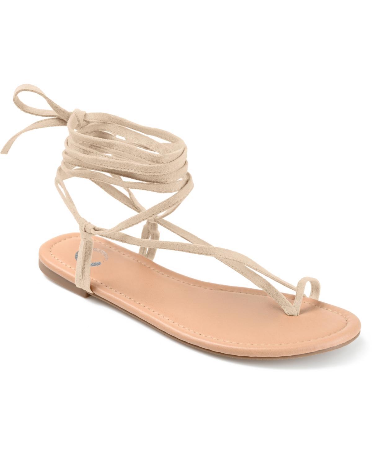 Journee Collection Womens Mischa Tie-Up Sandals Product Image