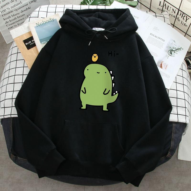 Dinosaur Print Hoodie Product Image