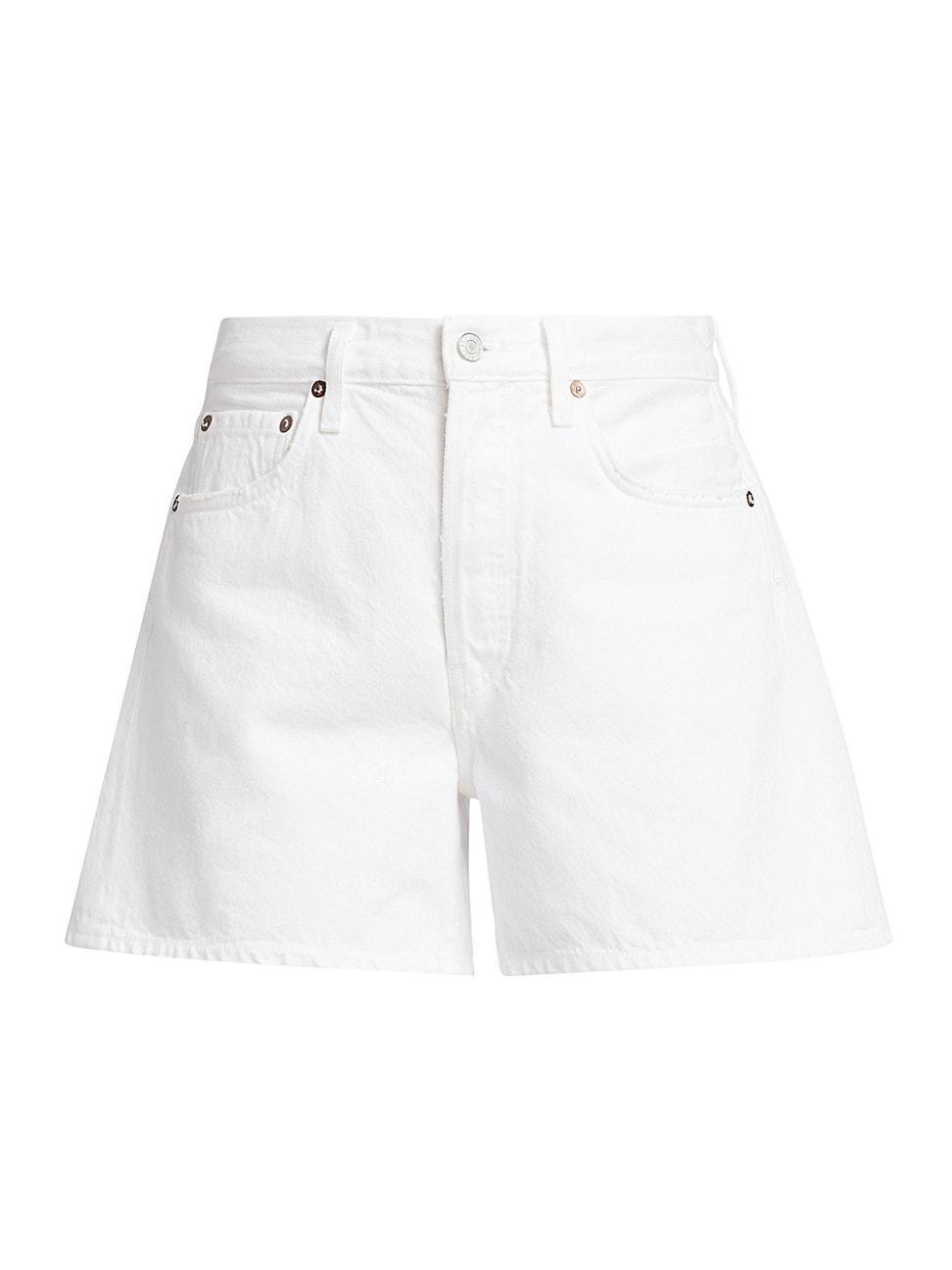 AGOLDE Parker Long Relaxed Organic Cotton Denim Shorts Product Image