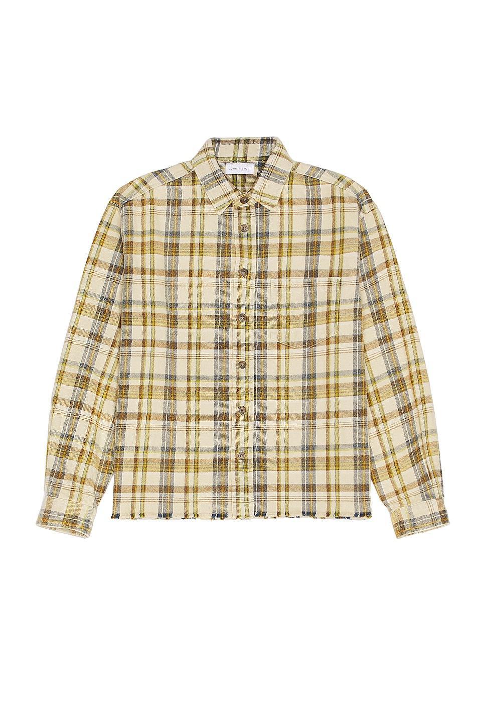 JOHN ELLIOTT Hemi Oversized Shirt in Yellow Product Image