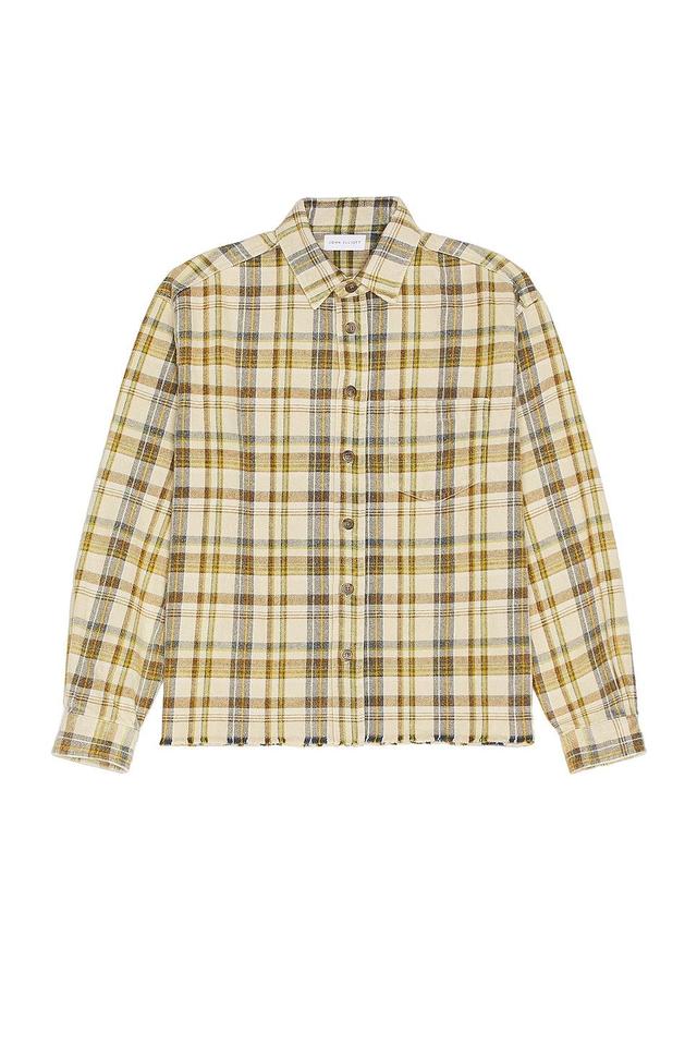 JOHN ELLIOTT Hemi Oversized Shirt in Yellow Product Image