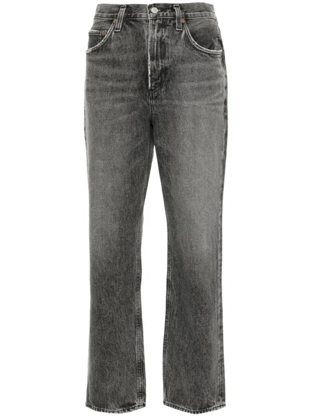 Valen High Rise Straight Jeans In Black Product Image