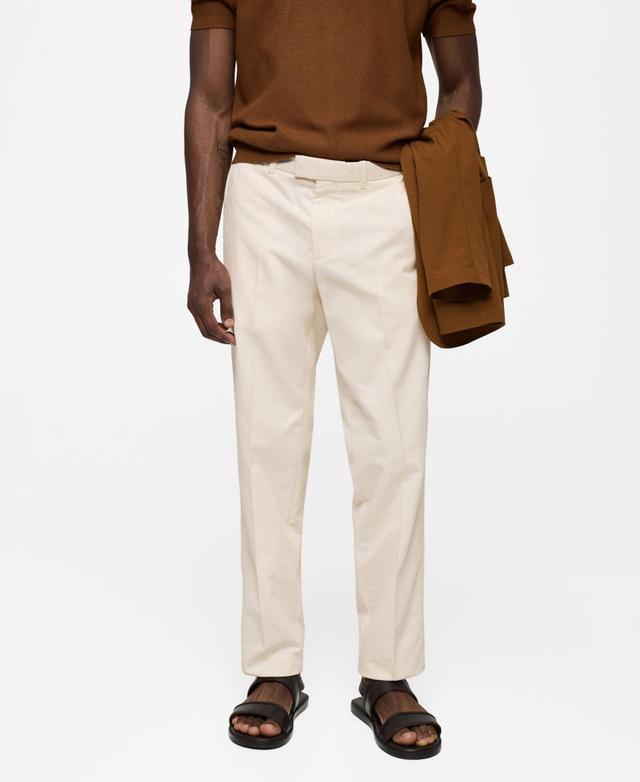 Mango Mens Regular Cotton Pants Product Image