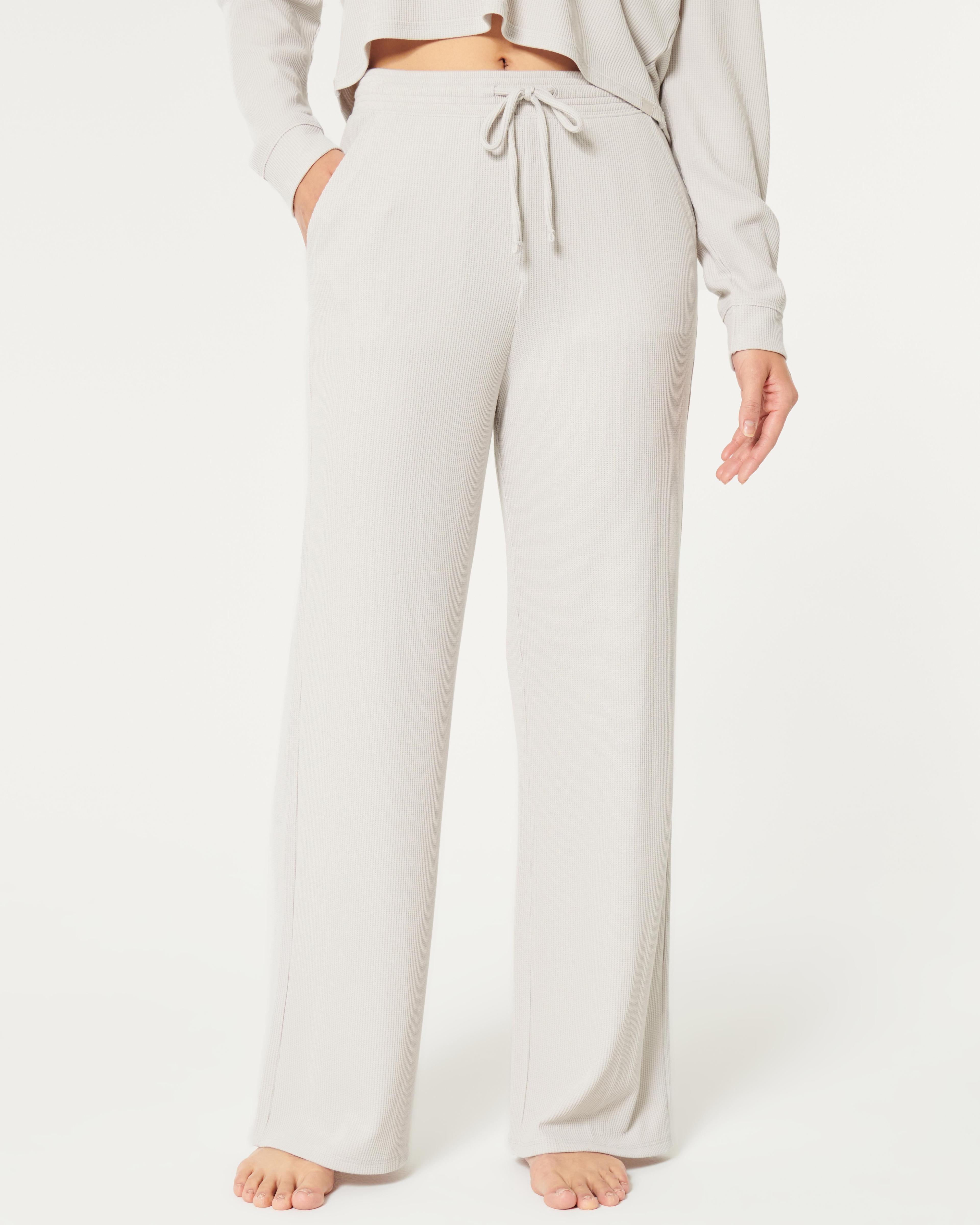 Gilly Hicks Waffle Wide-Leg Pants Product Image