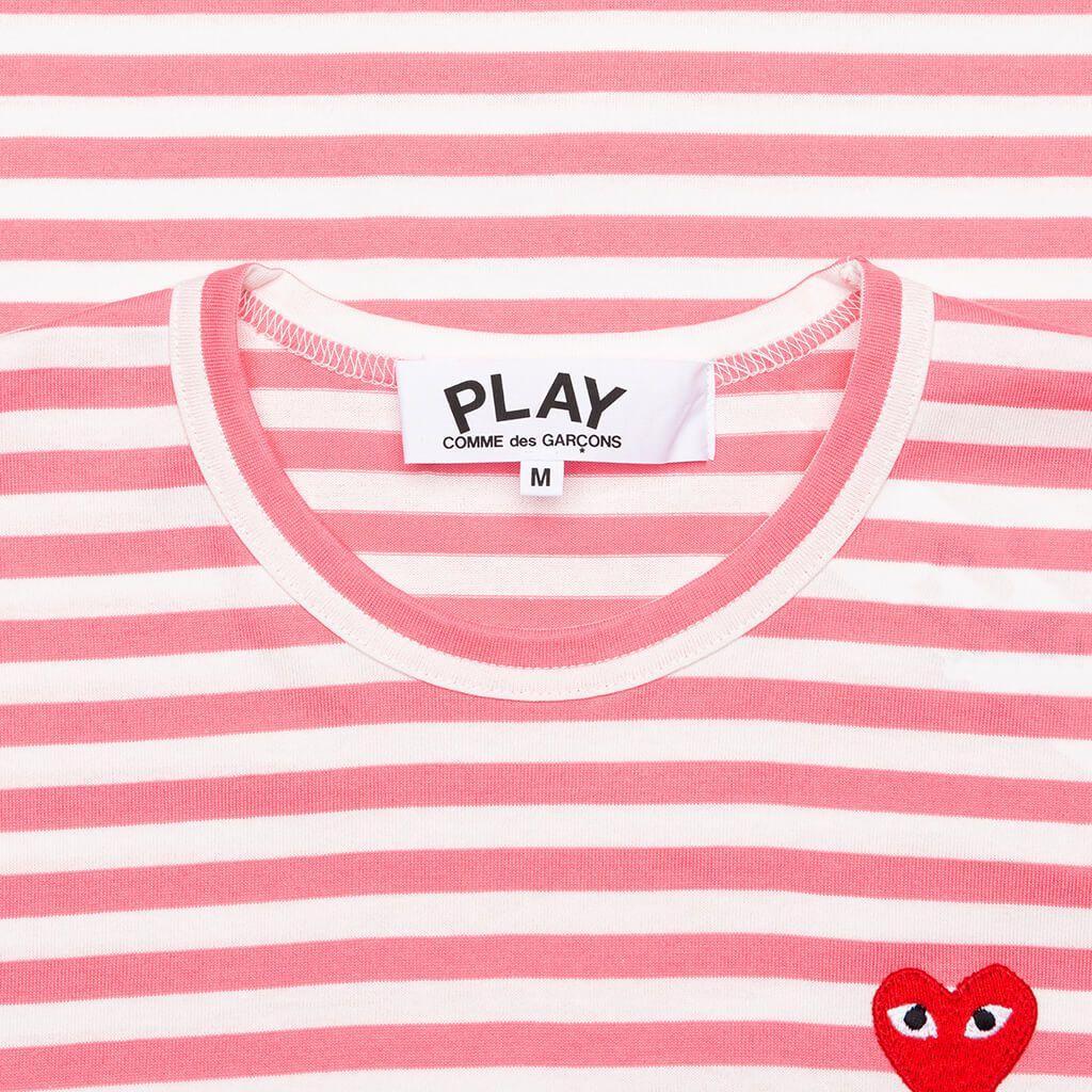 Pastelle Women's Striped L/S Shirt - Pink Female Product Image