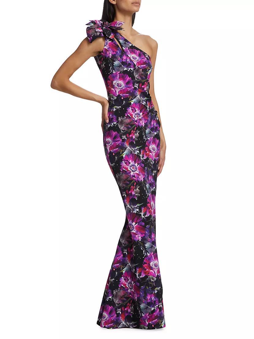 Gosia Floral One-Shoulder Gown Product Image