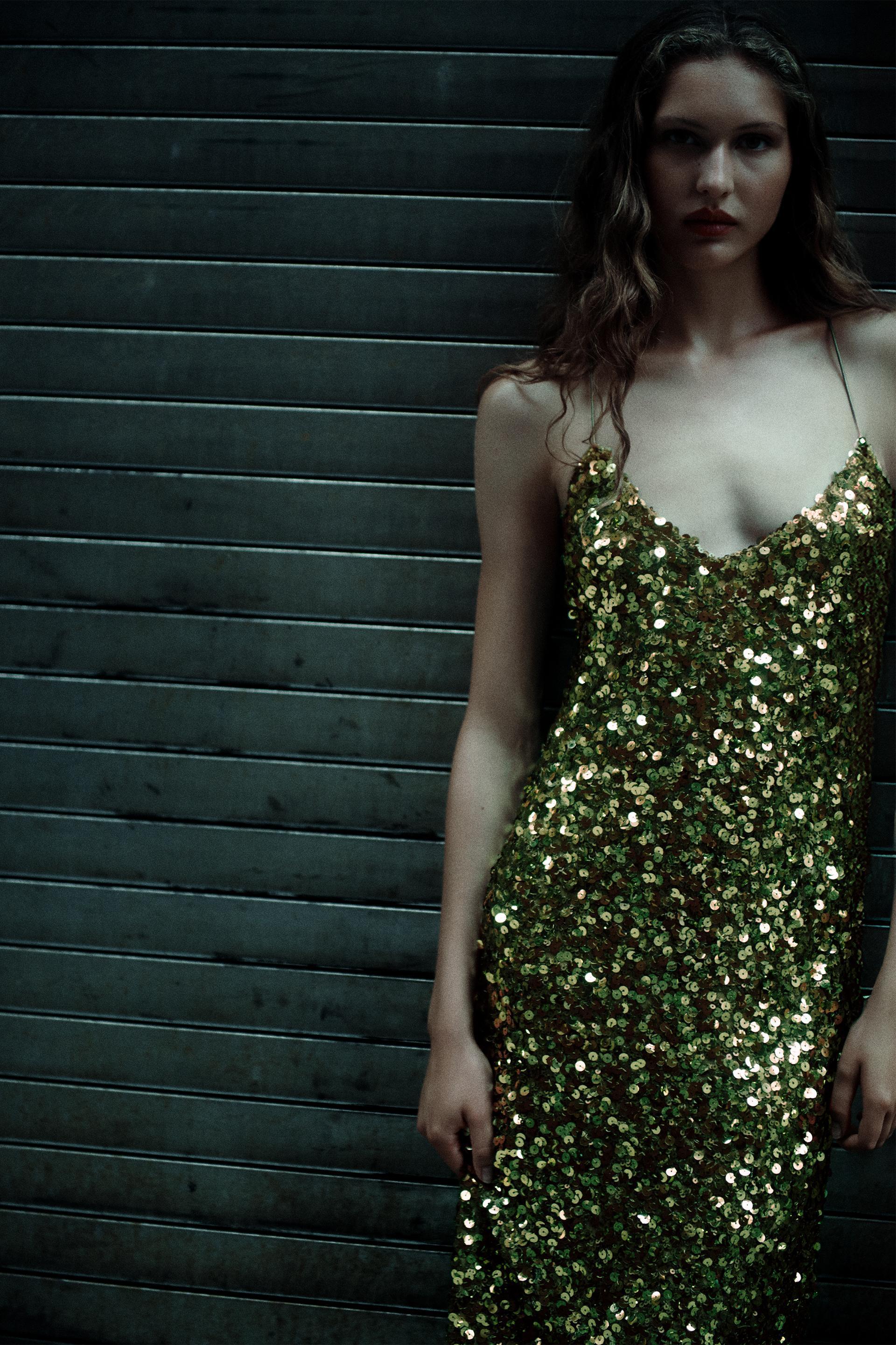 SEQUIN MIDI DRESS Product Image