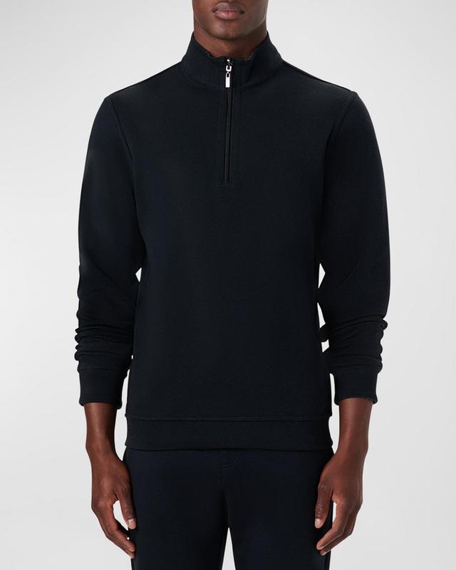 Bugatchi Reversible Knit Quarter Zip Pullover Product Image