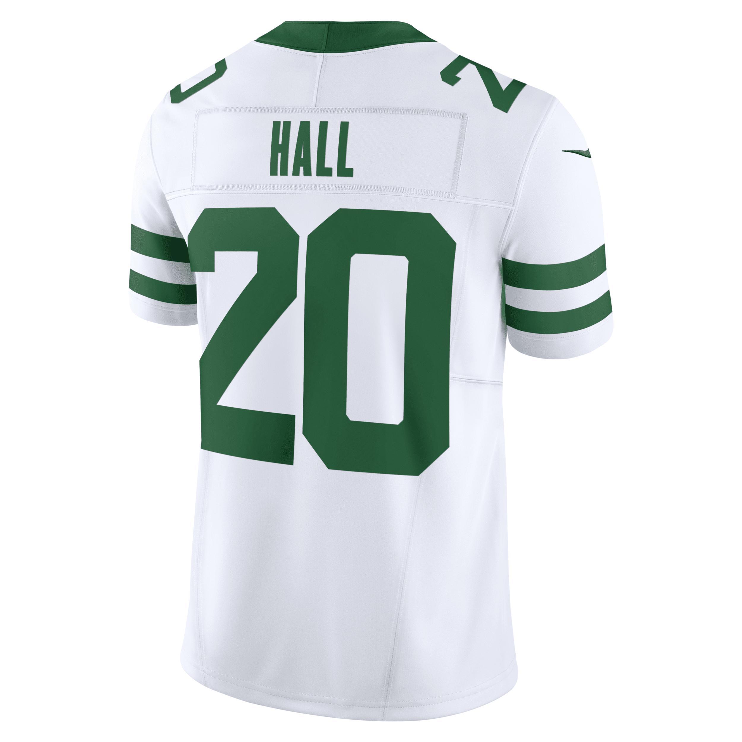 Nike Mens Breece Hall Legacy New York Jets Vapor F.u.s.e. Limited Jersey - White Product Image