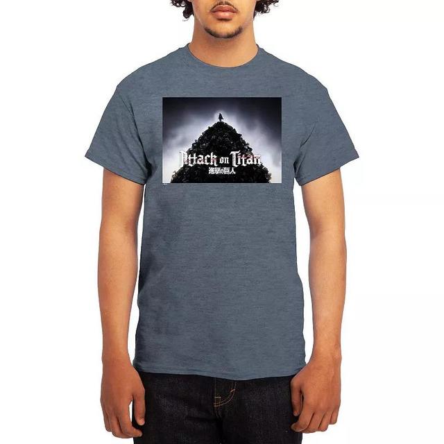 Mens Attack on Titan Tee, Boys Grey Navy Product Image