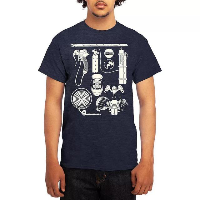 Mens Attack on Titan Tee, Boys Grey Navy Product Image