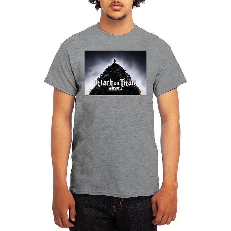 Mens Attack on Titan Tee, Boys Grey Navy Product Image