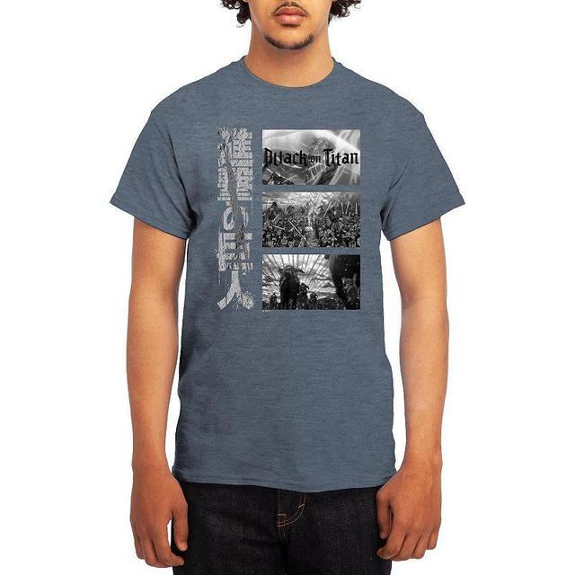 Mens Attack on Titan Tee Grey Product Image