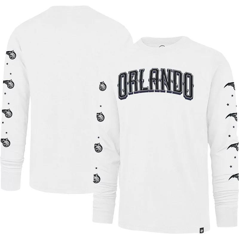 Mens 47 White Orlando Magic City Edition Downtown Franklin Long Sleeve T-Shirt Product Image