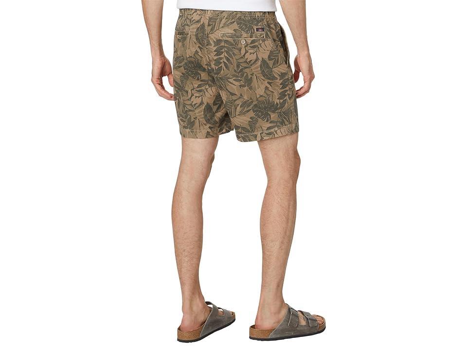 Faherty Essential Drawstring Shorts 6.5 (Olive Jungle Tropical) Men's Casual Pants Product Image