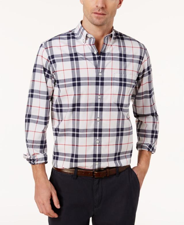 Club Room Mens Perry Plaid Stretch Shirt with Pocket, Created for Macys Product Image