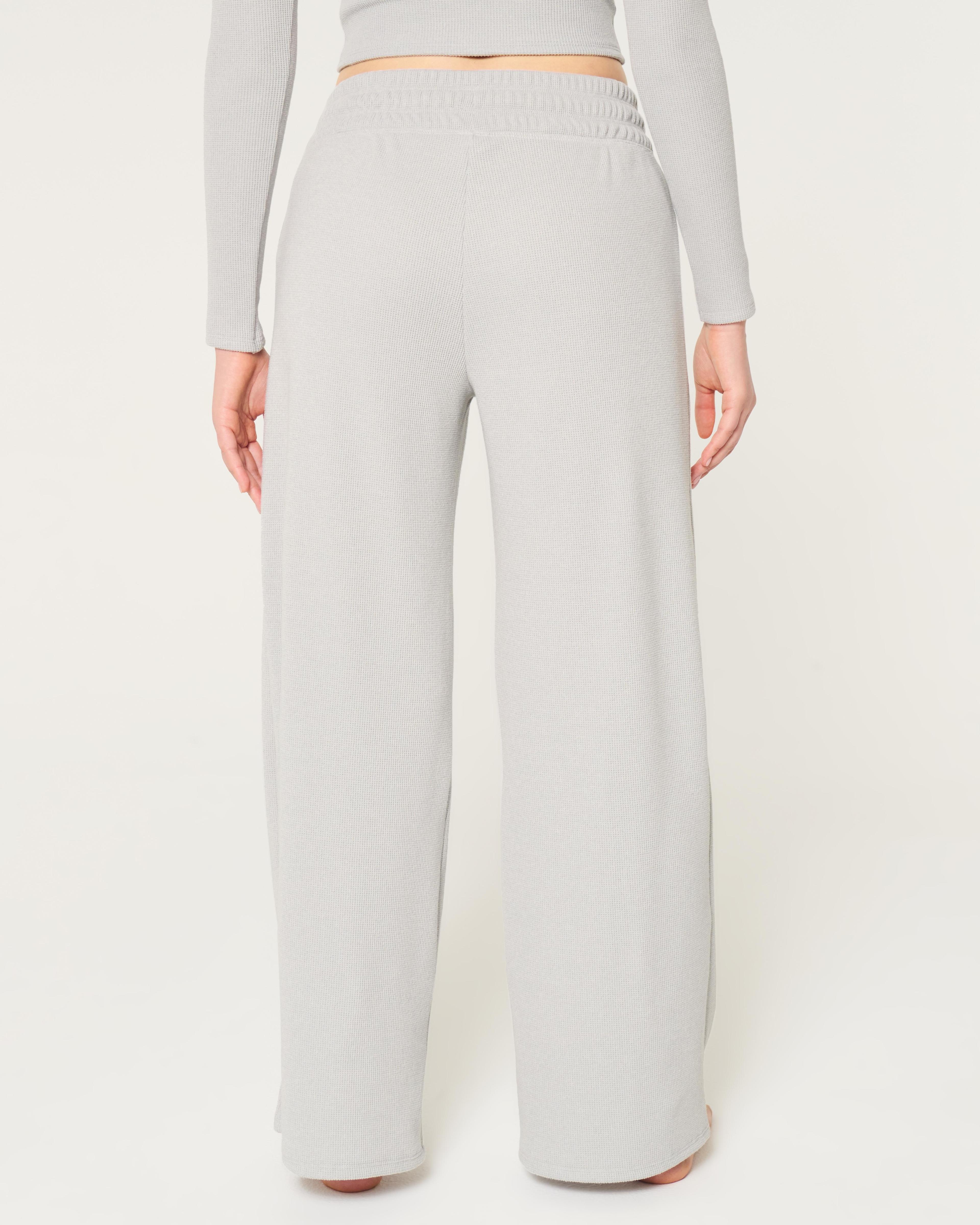 Gilly Hicks Waffle Wide-Leg Pants Product Image