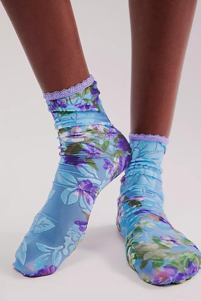 Lavender Bouquet Ankle Socks Product Image